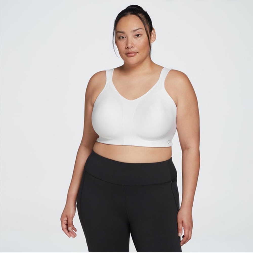 CALIA Womens Go All Out Size 42DD High Support Activewear Bra White Breathable